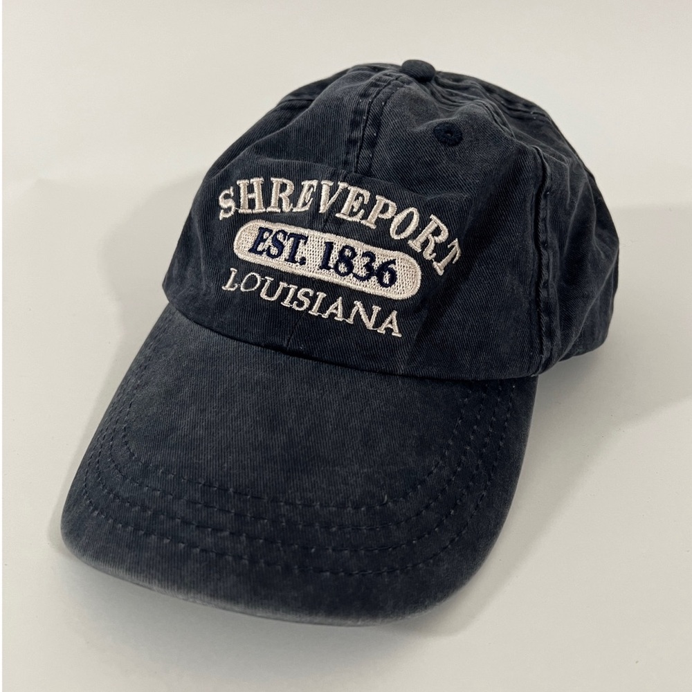 Shreveport Louisiana Cap in Navy Blue Adjustable Unisex Hat Embroidered Souvenir - Picture 6 of 6